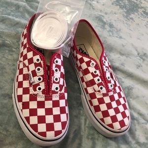 Checkered red vans!!!